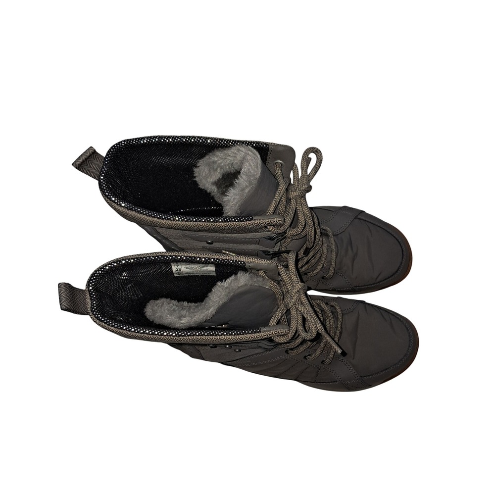 Columbia Meadows Snow Boots 9 Grey Omni-Heat Mid Calf Winter Waterproof Lace Up - Picture 5 of 11